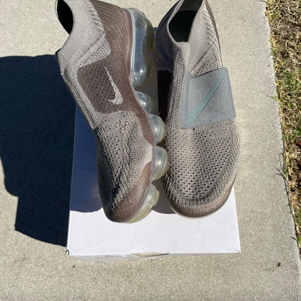 Nike Taupe and Gray Slip-On Sneakers